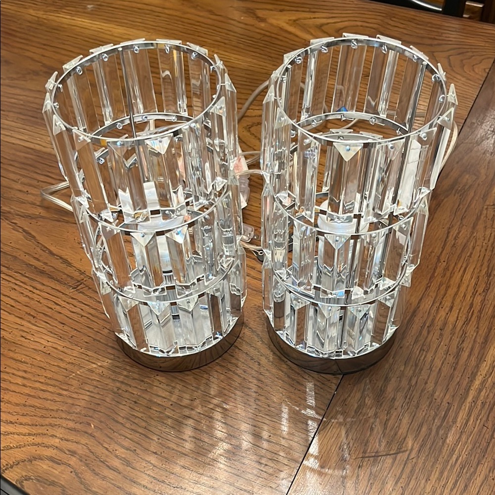 Elegant Crystal Prism lamps